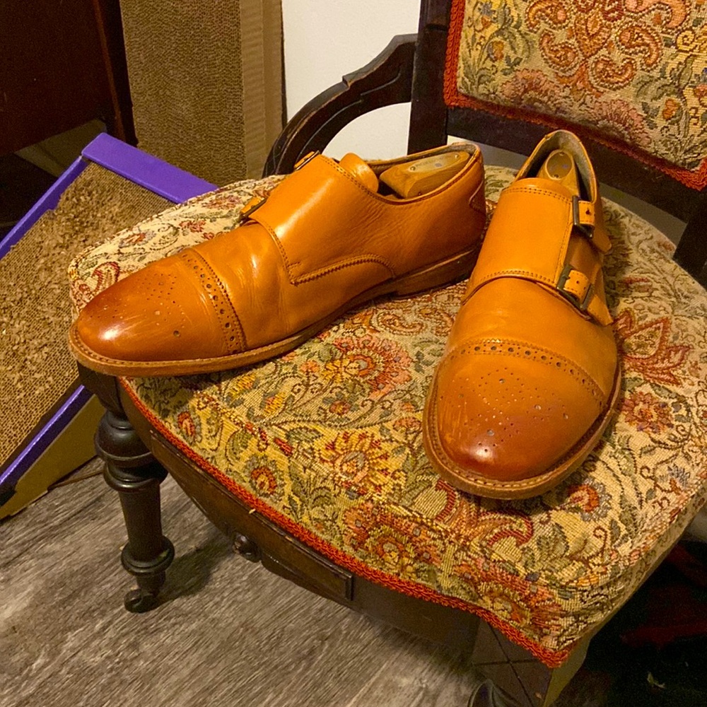 Paul Malone mens monkstrap shoes